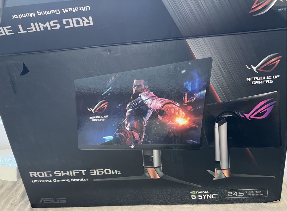 ASUS ROG Swift PG259QN 24.5” | 360Hz | Повний комплект