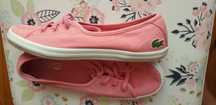 Lacoste różowe tenisówki trampki baleriny 37 ziane chunky abb spw