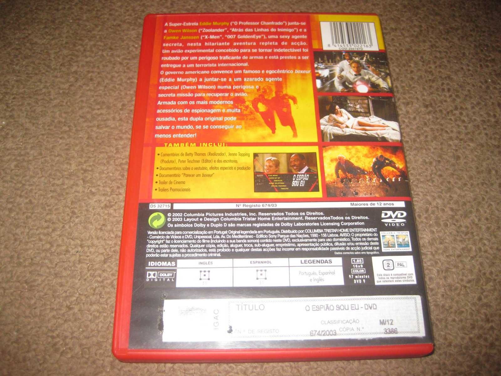 DVD "O Espião Sou Eu" com Eddie Murphy