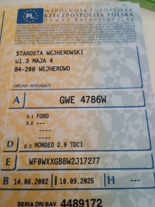 Ford Mondeo 2.0 TDCi 85 kW , Hak , Klima , wsiadać jechać !

Sprzedam
