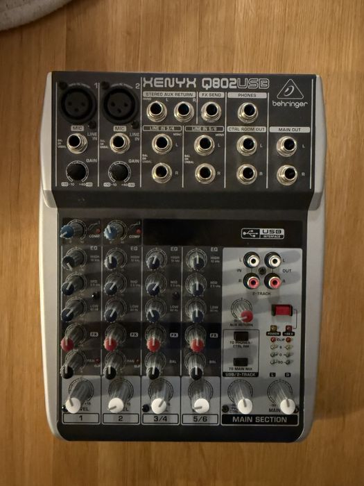 Behringer Xenyx Q802USB – kompaktowy mikser analogowy z USB