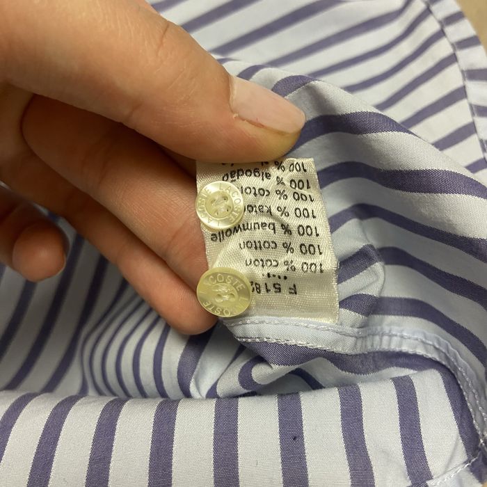 Lacoste koszula męska M 38 bawełna w paski