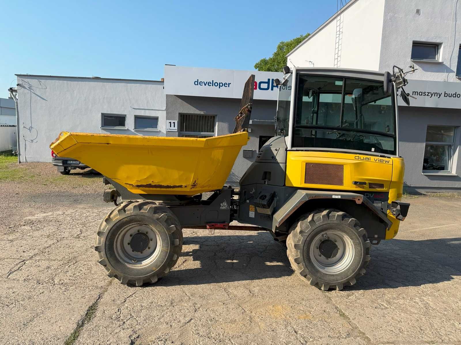 Wacker Neuson DV60 wozidło obrotowe 6 ton z kabiną Dual View klima