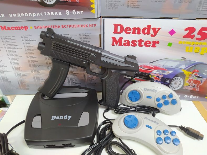 Приставка Dendy Master 255 игр + пистолет Супер Марио Денди Dendi 8bit