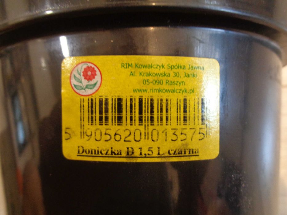 Doniczka donica / 1,5 L / 15 x 12 x 11,5 cm / SPRAWNA /DARMOWA DOSTAWA