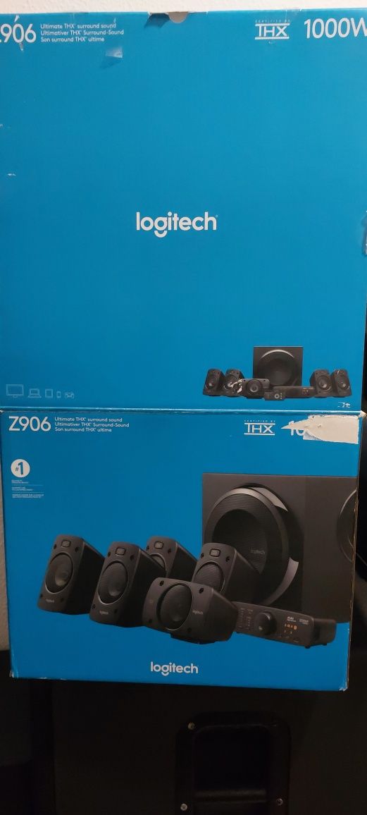 Colunas logitech z906 como nova