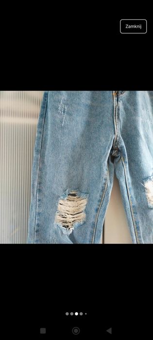 Spodnie wysoki stan szerokie nogawki