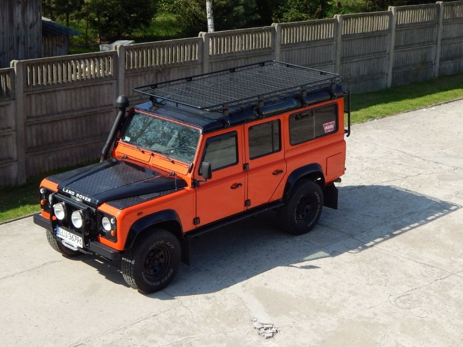 Bagażnik dachowy Land Rover Defender 110 z siatką