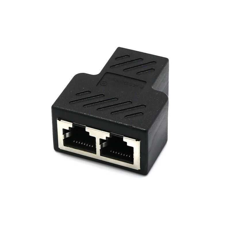 Adaptador Rede Duplo Splitter RJ45 NOVO