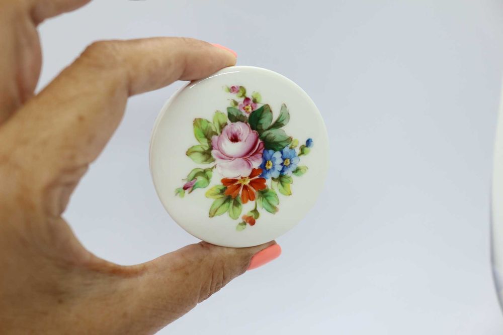 Caixa Regaleira Pequena Vista Alegre Floral Pintada à Mão