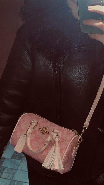 Жіноча сумка Coach crossbody pink