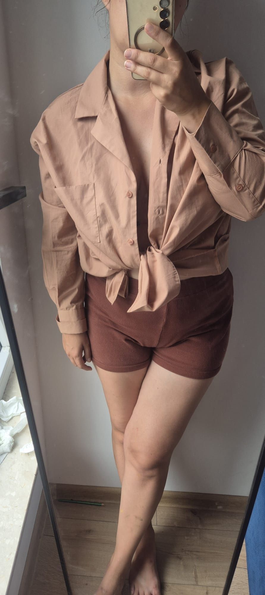 Koszula różowa popelinowa oversize elegancka nowa cotton Zara 38/M