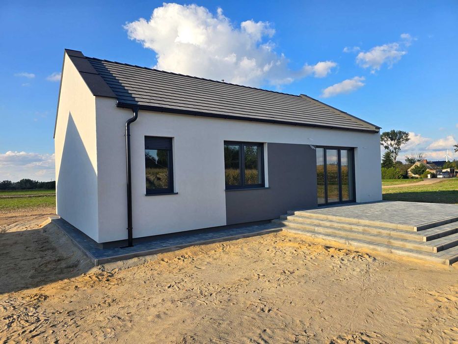 Nowy dom wolnostojący - Drzonek 8km od Śremu, działka650m2
