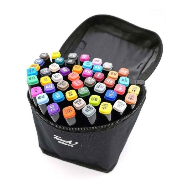 Набір маркерів для скетчинга 60шт. двосторонні маркери для малювання