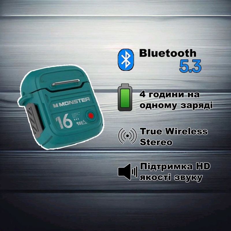 Ігрові Bluetooth-навушники Monster XKT16