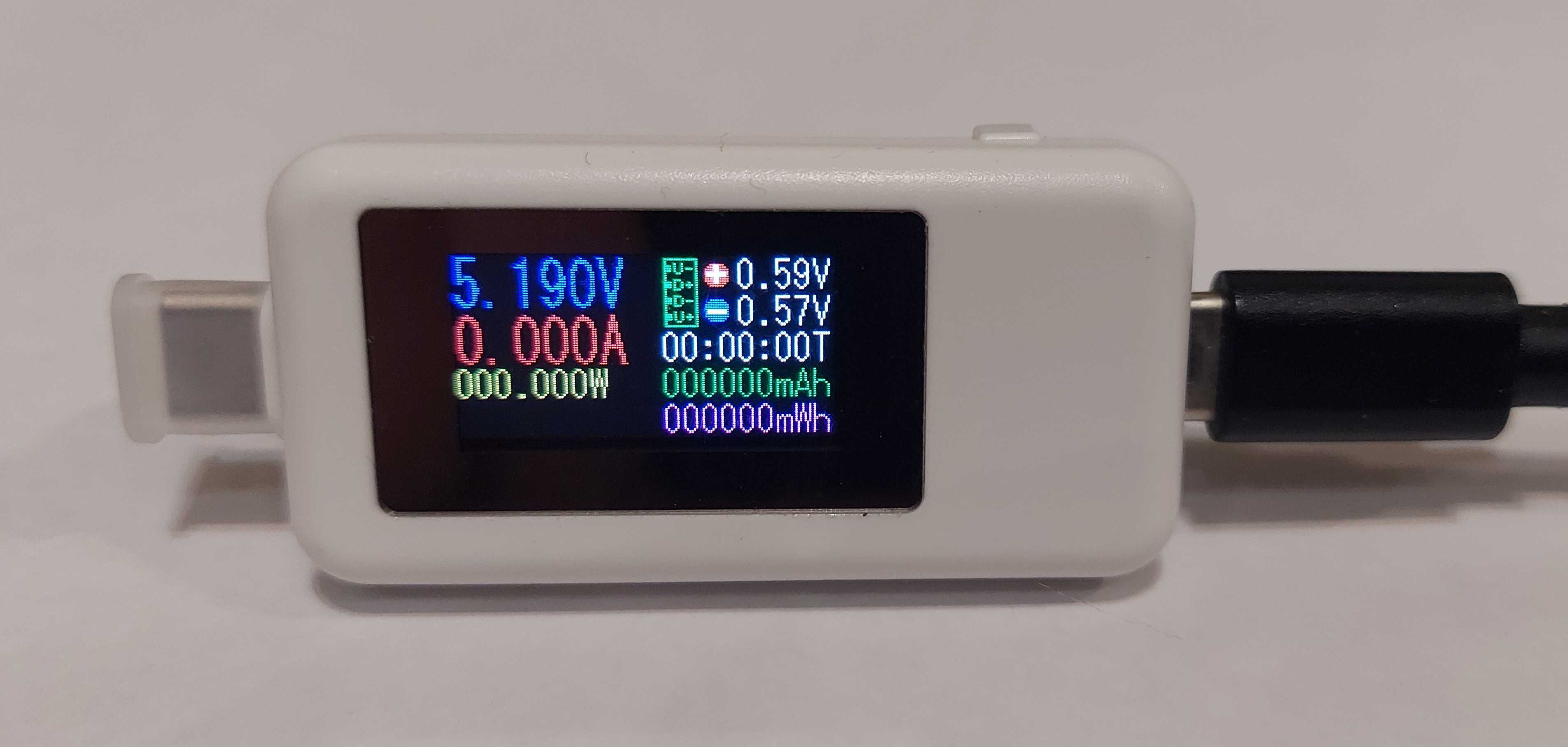USB тестер KWS-1902C Type-C цветной экран