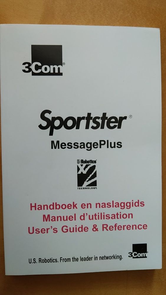 Instrukcja do modemu 3Com Sportster Message Plus + oprogramowanie