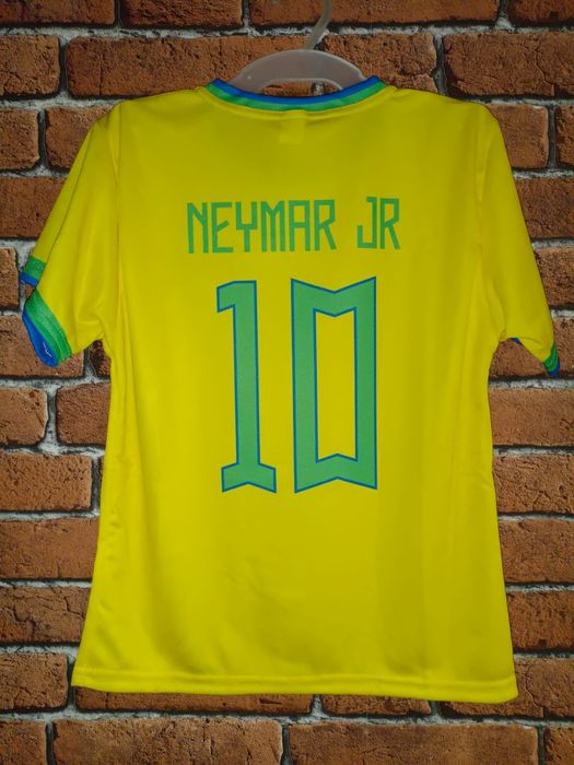 Koszulka piłkarska dziecięca Brazylia Neymar Jr rozm. 128