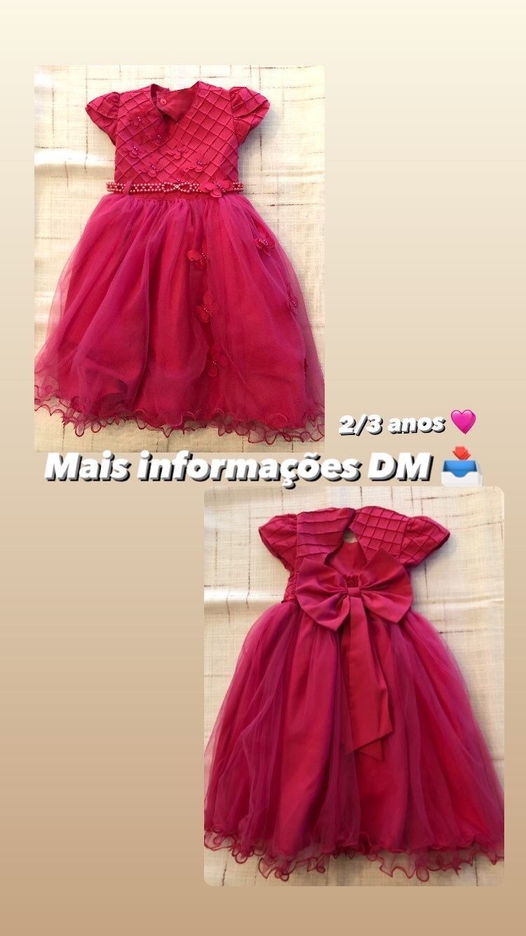 Vendo vestidos de cerimónia para meninas