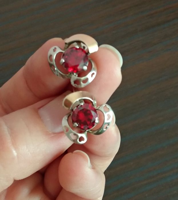 Серьги серебро 925 пробы