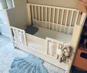 Łóżeczko dziecięce woodies Smooth Cot 120x60 białe