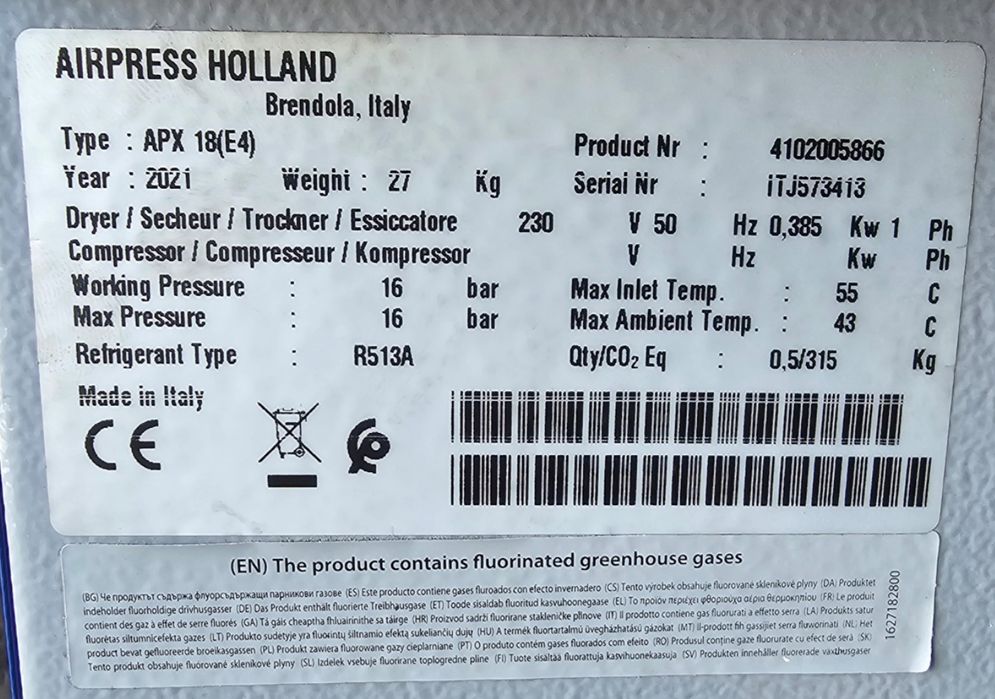 Kompresor śrubowy, sprężarka KAESER SK19 11KW, Osuszacz, zbiornik 500l