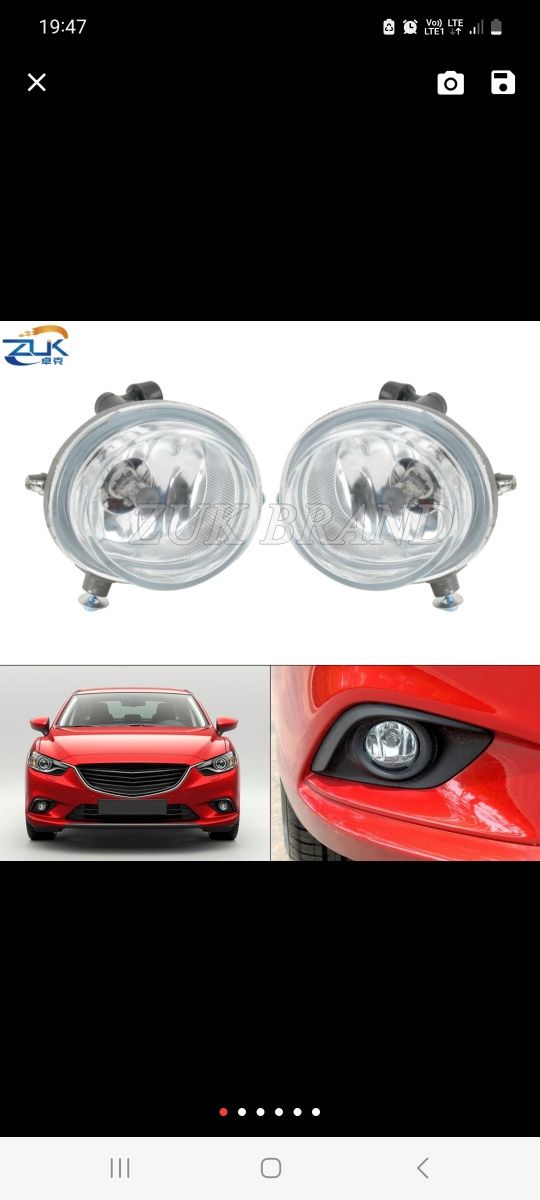 Lampa przeciwmgielna Mazda