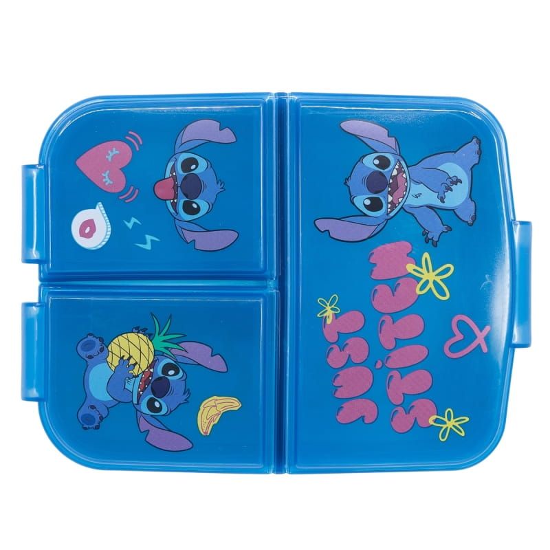 Śniadaniówka pojemnik trzy komory lunch box +bidon Stitch