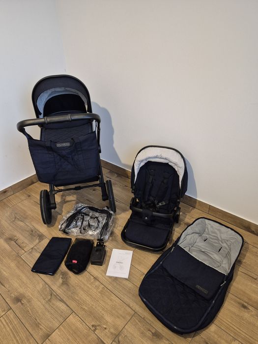 Wózek Venicci Tinum 2.0 granatowy kompletny zestaw