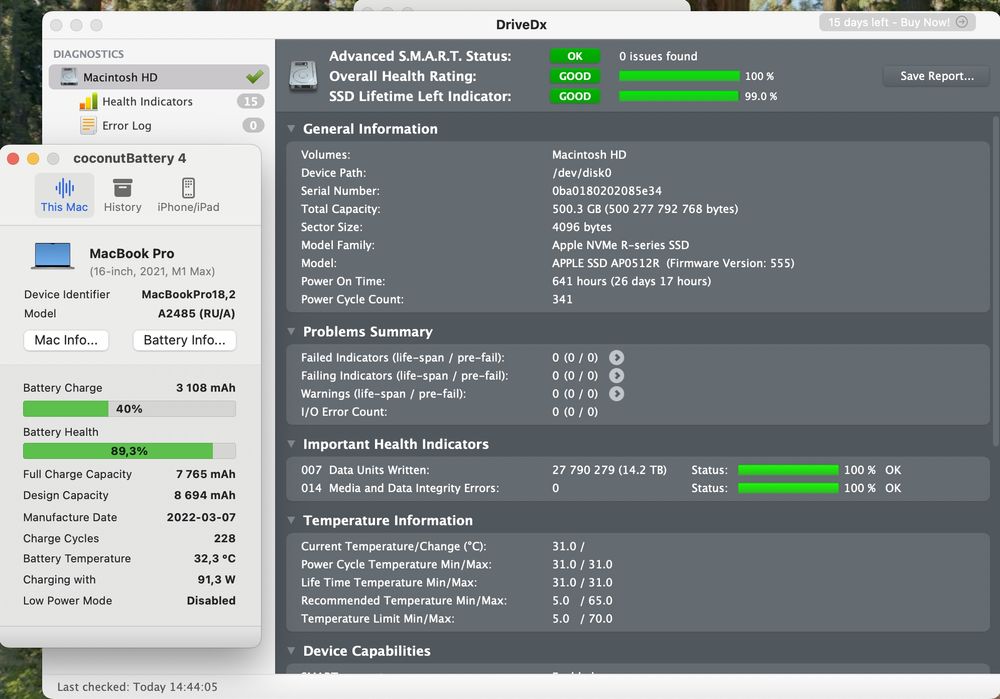 MacBook Pro 16” M1 Max 32Gb/512GB 2021 Space Gray