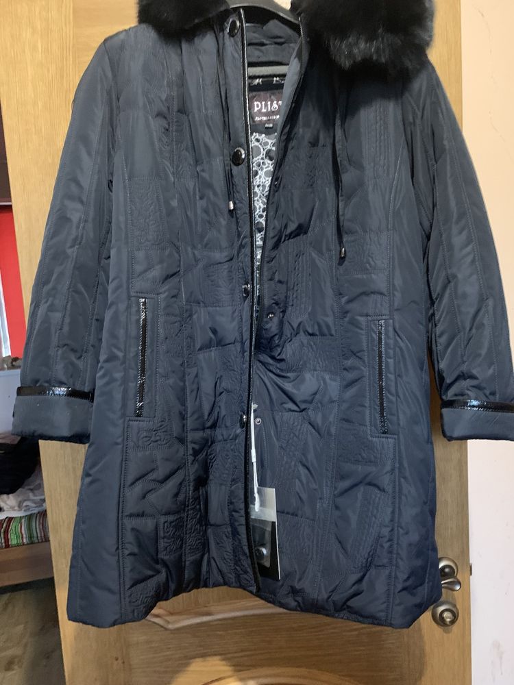 Зимнее стеганное новое  пальто 54-56