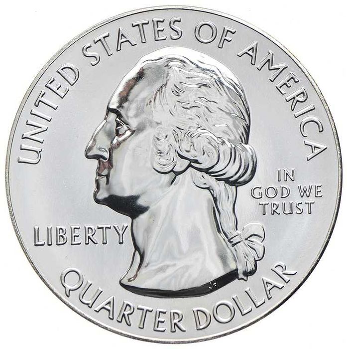 Moneta okolicznościowa Quarter Dollar -155,5 g srebra- ¼ dolara USA