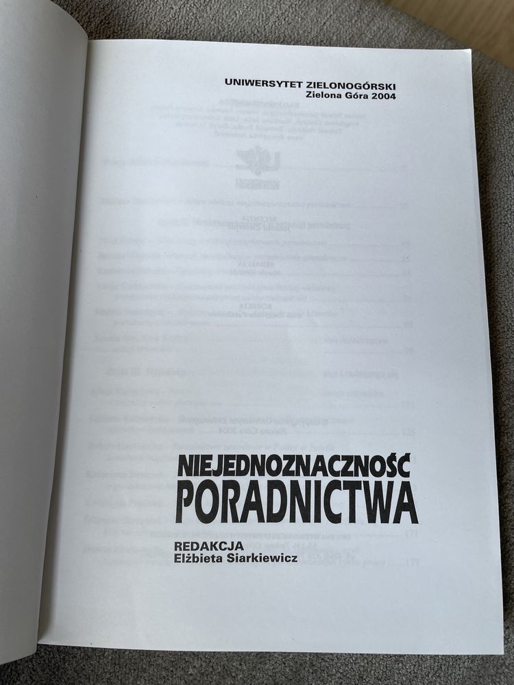 Niejednoznaczność poradnictwa red. E. Siarkiewicz