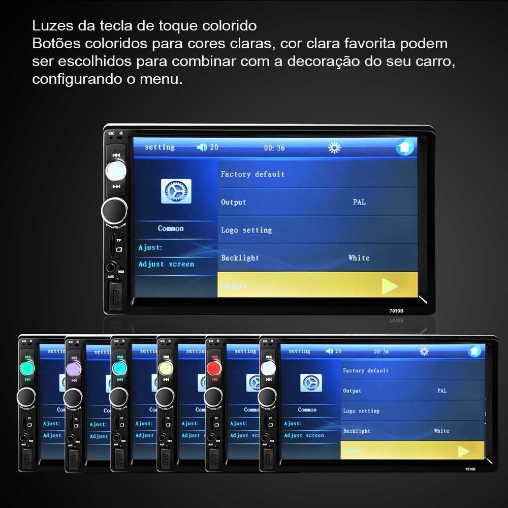 Radio 2Din 7 Polegadas GPS Mirror Link Mãos-livres Bluetooth NOVOS