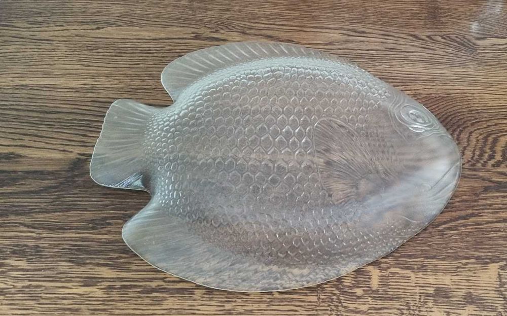 Ryba patera szklana półmisek talerz