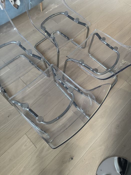 Krzesla przezroczyste Tobias IKEA x2