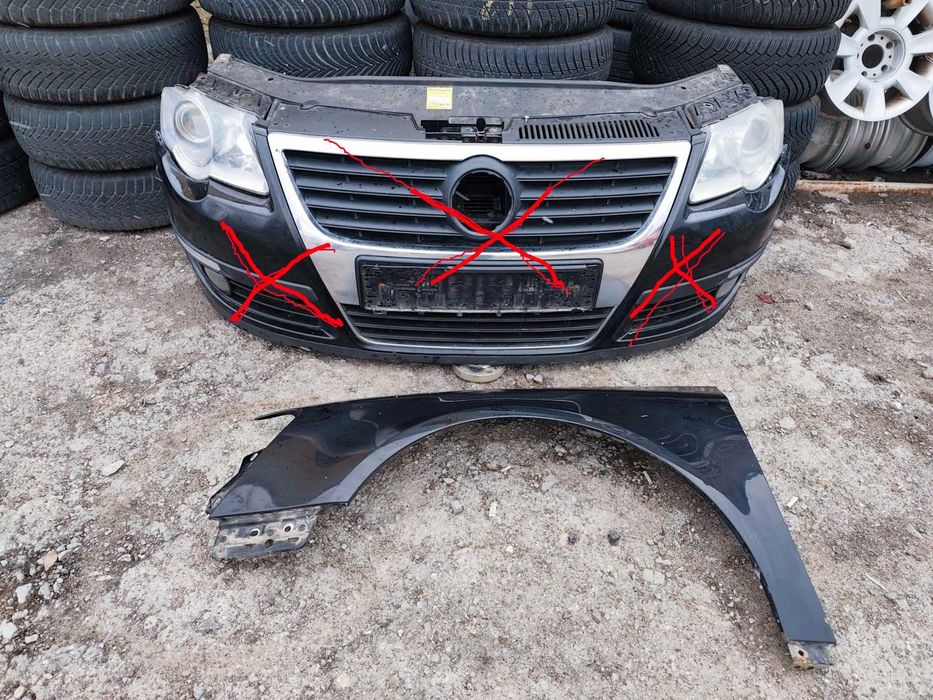 Комплект Бампер Телевізор Радіатори Крило Фари Volkswagen Passat B6