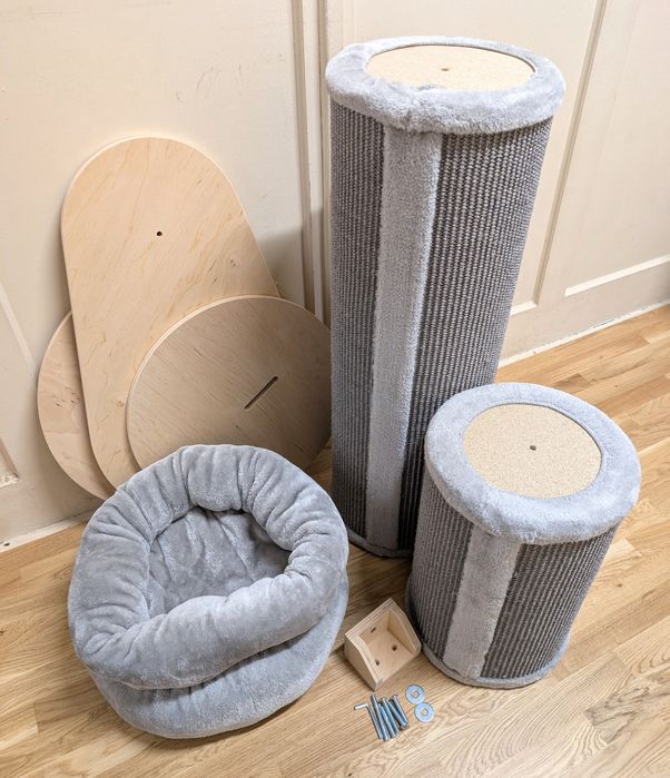 Natural Paradise Drapak Słupek dla Kota Jasmine L Jasnoszary 138cmDuży