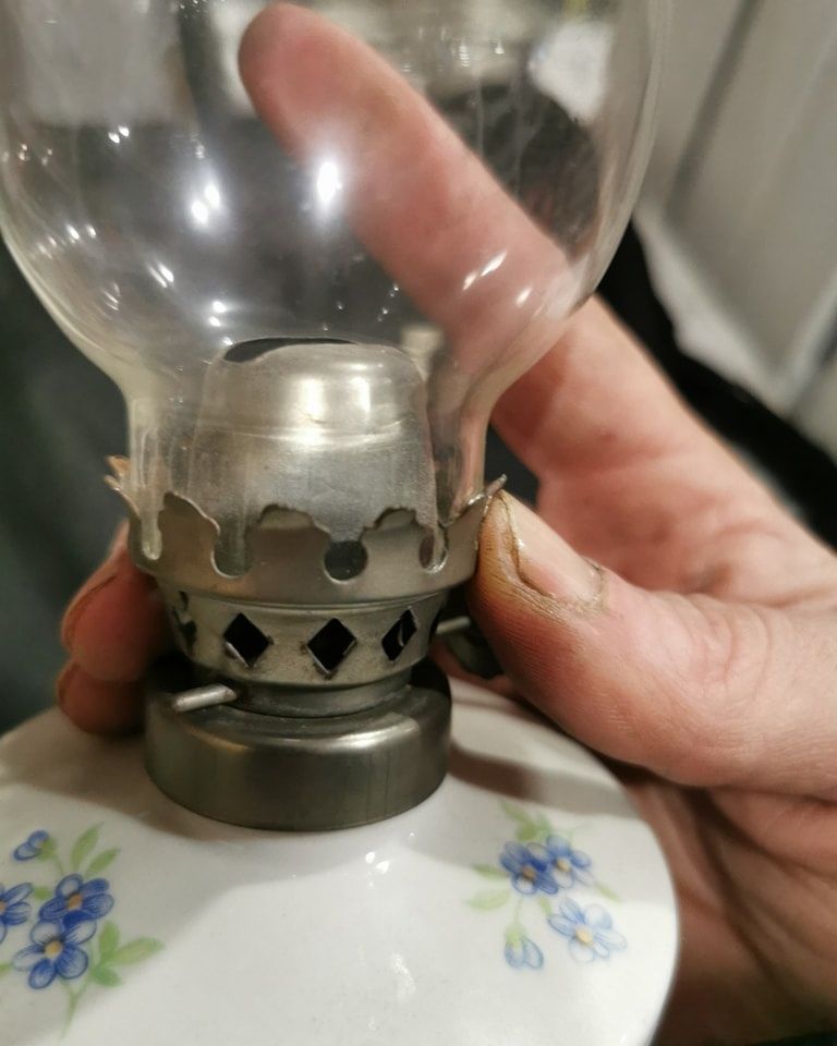 Lampa naftowa ceramika wałbrzych