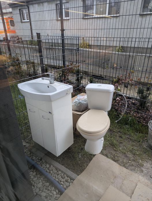 Super zestaw remontowy umywalka + toaleta