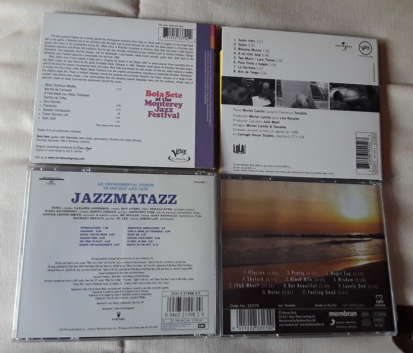 4 cd's de Jazz originais