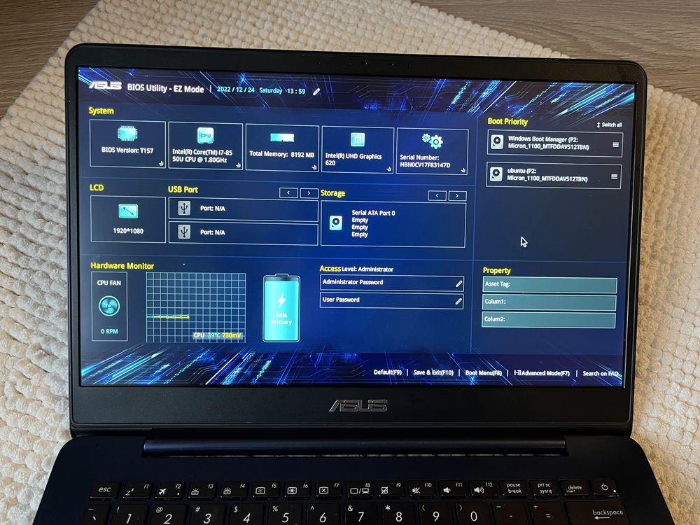 Asus Zenbook 14" UX430UN