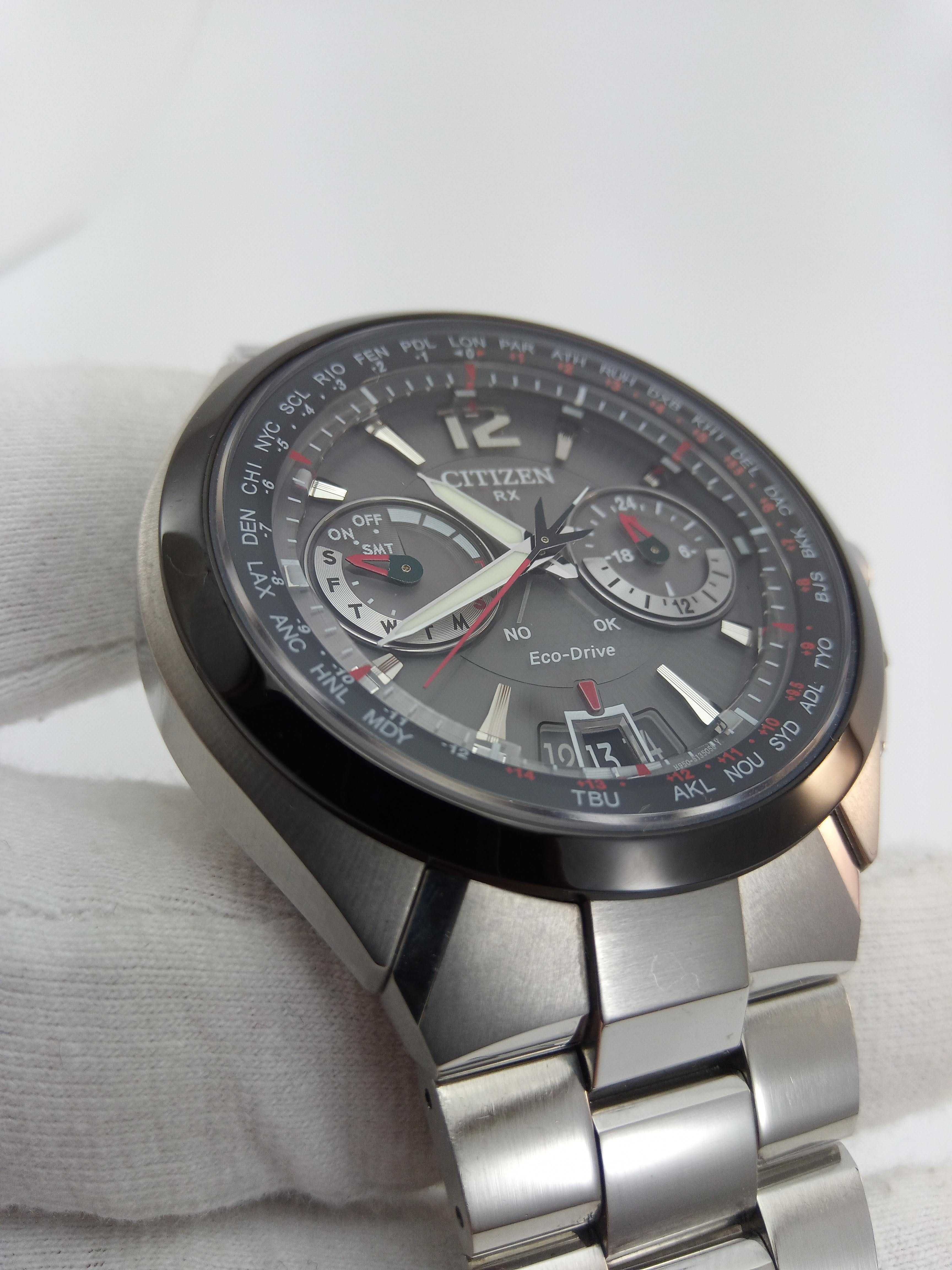 Citizen Attesa CC1094-51E GPS, Eco-Drive вечник, мировое время, сапфир