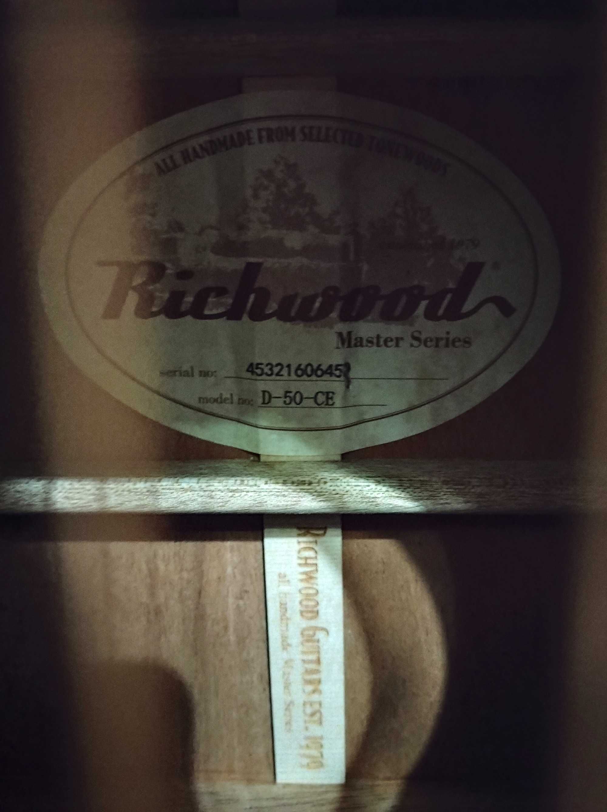 Gitara elektro-akustyczna Richwood Master series D-50-CE + pokrowiec