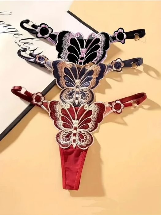 Жіночі трусики з метеликом подарок на Миколая