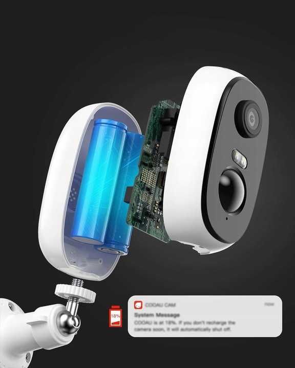 Kamera IP zewnętrzna COOAU ZS-GQ1 1296P 3MPx 2SZT