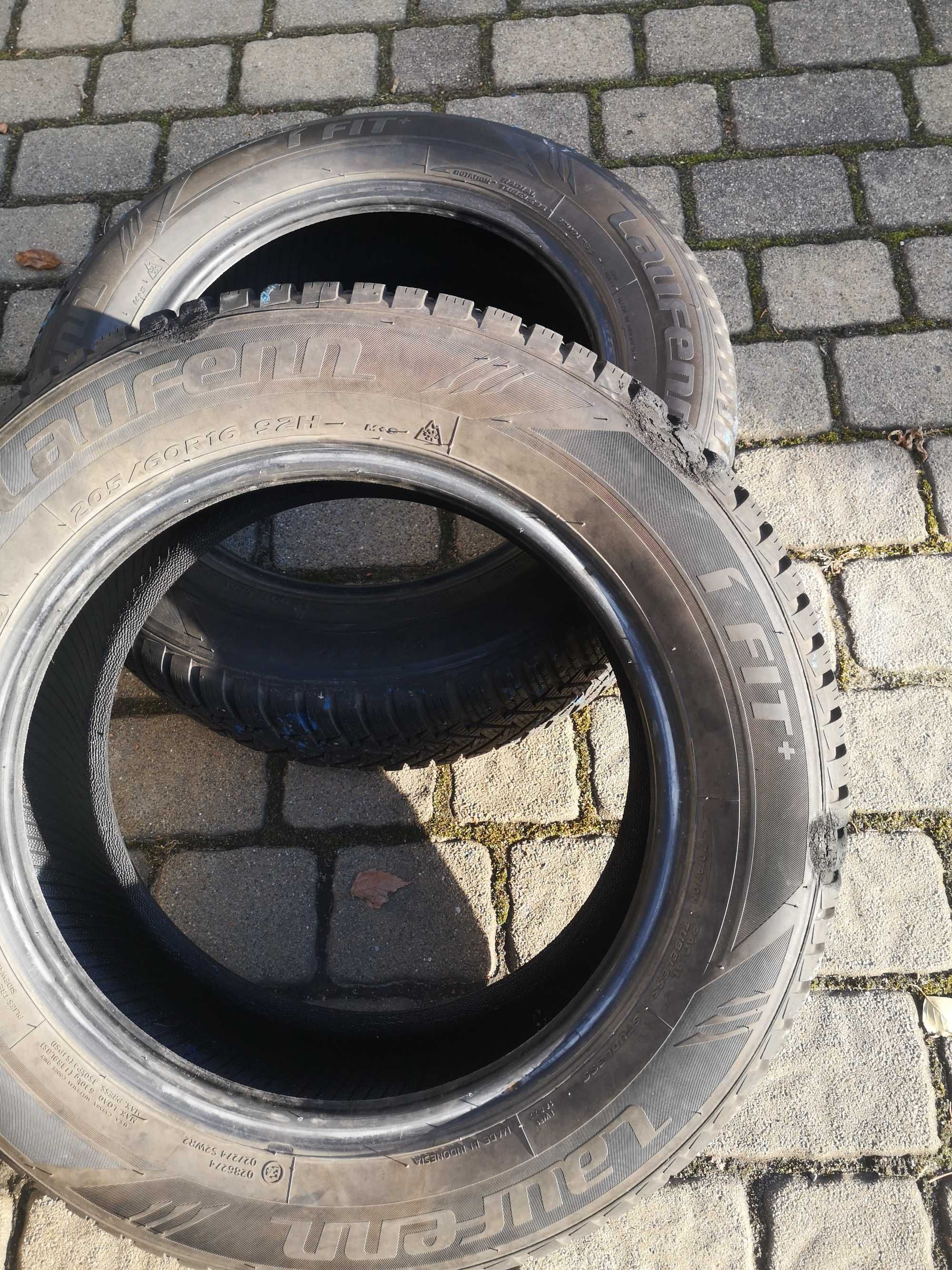 Opony zimowe Laufenn 205/60 R16, rocznik 2020.