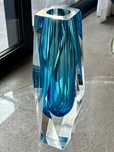 Ogromny Wazon Murano San Marco by Alessandro Mandruzzato 31cm Sky Blue