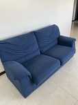 Sofa de 3 lugares azul