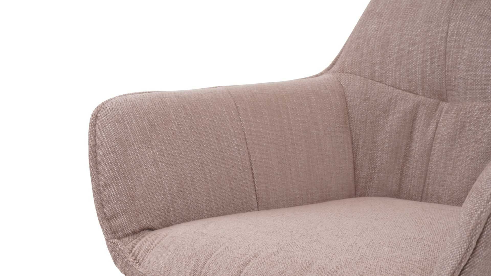 Krzesło Gaya obrotowe na metalowych nogach w tkaninie Naomi 134